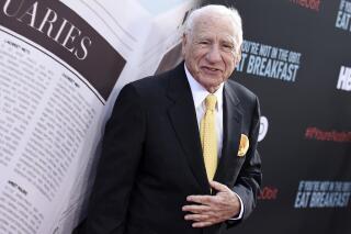 FILE - In this May 17, 2017 file photo, Mel Brooks attends the premiere of "If You're Not In The Obit, Eat Breakfast" in Beverly Hills, Calif.  Forty years after the release of his beloved “History of the World, Part I,” Mel Brook has a sequel in the works. The 95-year-old show business giant has a deal with Hulu for an eight-part sequel, titled, of course, “History of the World, Part II.” (Photo by Richard Shotwell/Invision/AP, File)