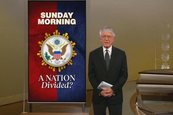 This image released by CBS shows senior contributor Ted Koppel, who will host an episode of “CBS Sunday Morning,” discussing the things that divide Americans. The special edition will air on Sunday, Oct. 16. (CBS Sunday Morning via AP)
