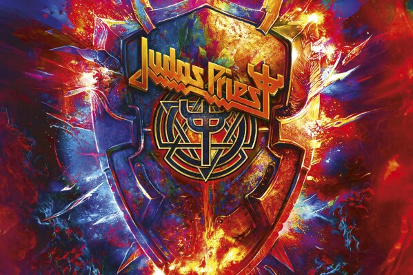 This image released by Epic Records shows "Invincible Shield" by Judas Priest. (Epic via AP)