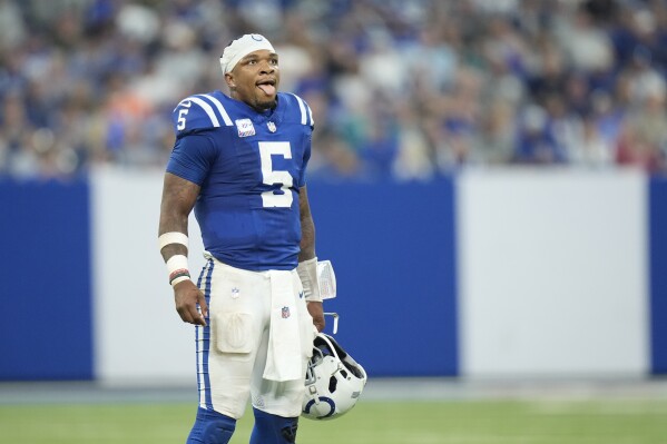 Colts need to stick with Anthony Richardson despite his uneven play | AP  News