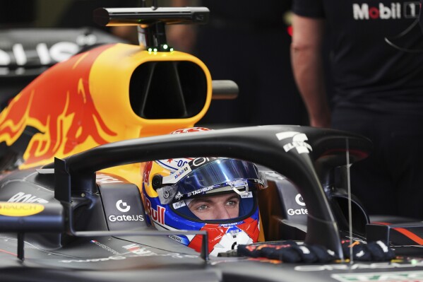 Red Bull driver Max Verstappen of the Netherlands prepares to start a practice session for the Formula One Miami Grand Prix auto race, Friday, May 2, 2025, in Miami Gardens, Fla. (AP Photo/Rebecca Blackwell)