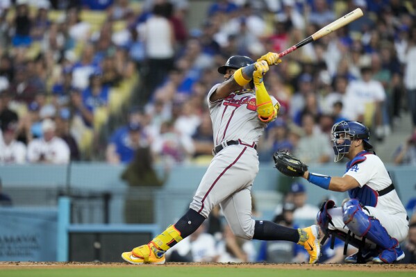 Acuña homers in 3rd straight game against Dodgers as Braves win 4-2 in 10  for 6th in a row