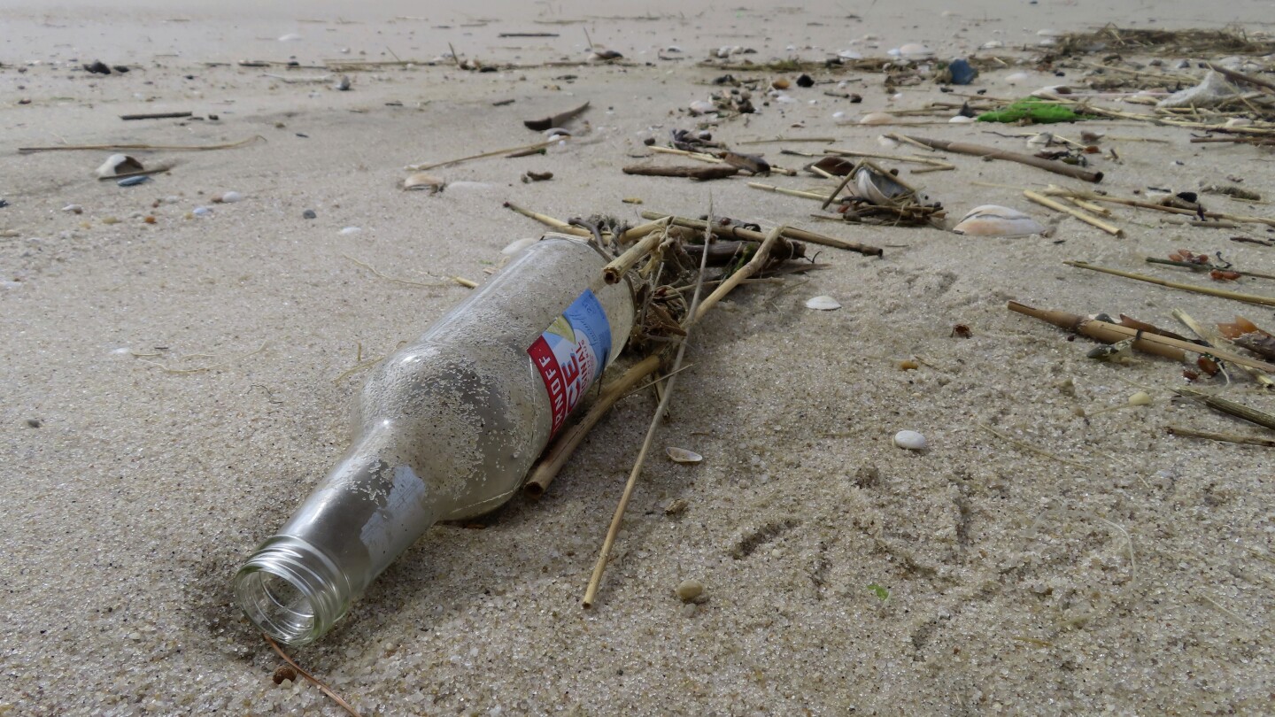 Вуду кукла, възглавница за лелеене, пудра за зъбни протези сред странни боклуци, изтръгнати от плажовете на Ню Джърси