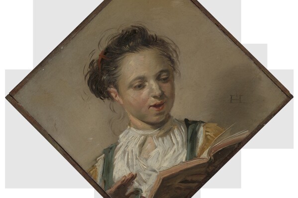 This image provided by the Virginia Museum of Fine Arts shows Frans Hals, Girl Singing, c. 1628. (Frans Hals Museum and Mauritshuis, courtesy of Virginia Museum of Fine Arts via AP)