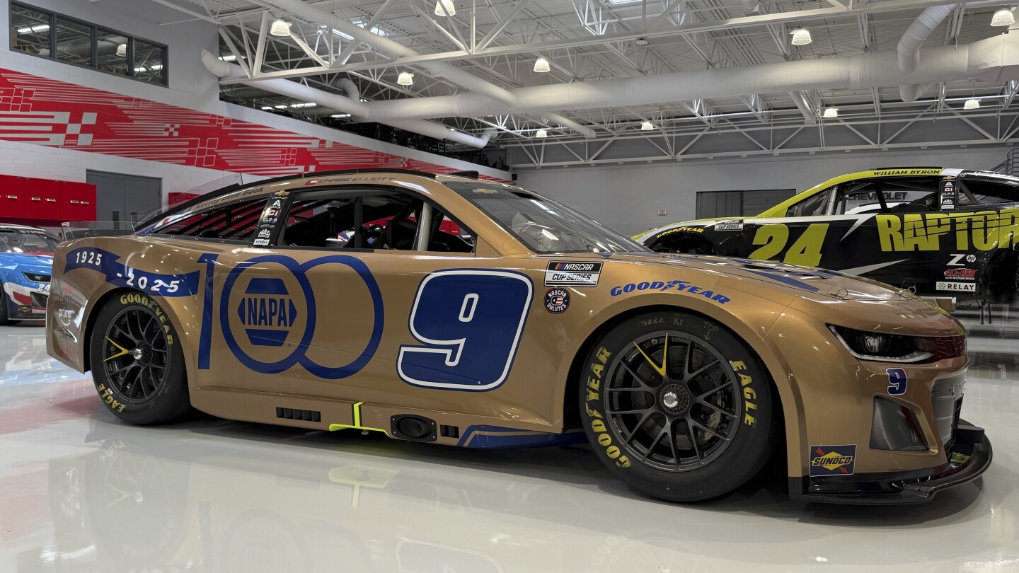 NAPA Celebrates 100th Anniversary with Gold Cars at Texas Motor Speedway