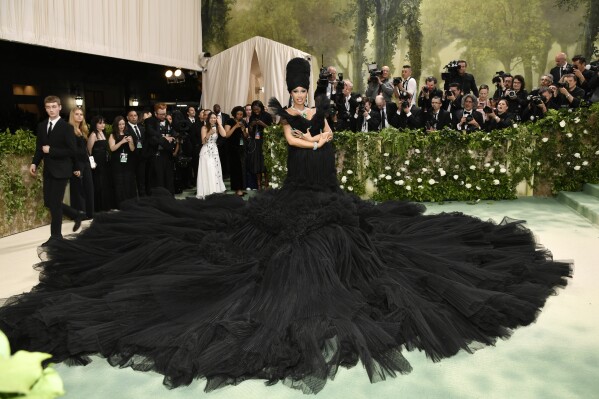 Cardi B attends The Metropolitan Museum of Art's Costume Institute benefit gala celebrating the opening of the "Sleeping Beauties: Reawakening Fashion" exhibition on Monday, May 6, 2024, in New York. (Photo by Evan Agostini/Invision/AP)