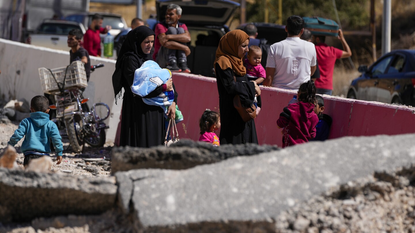 Israel Intensifies Bombardment in Lebanon as Thousands Escape Escalating Conflict