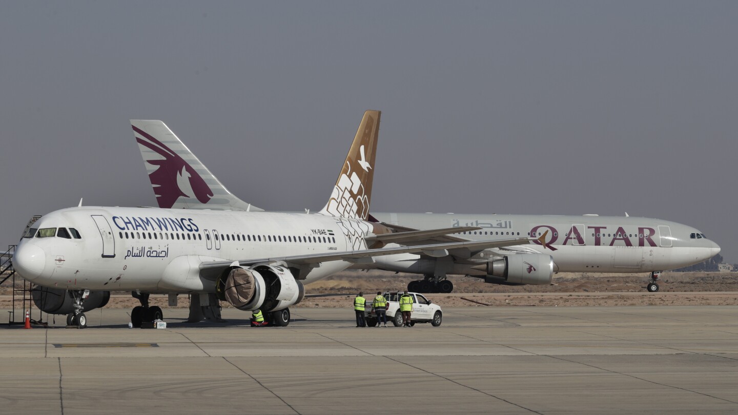First international commercial flight since Assad’s ouster lands in Syria’s capital