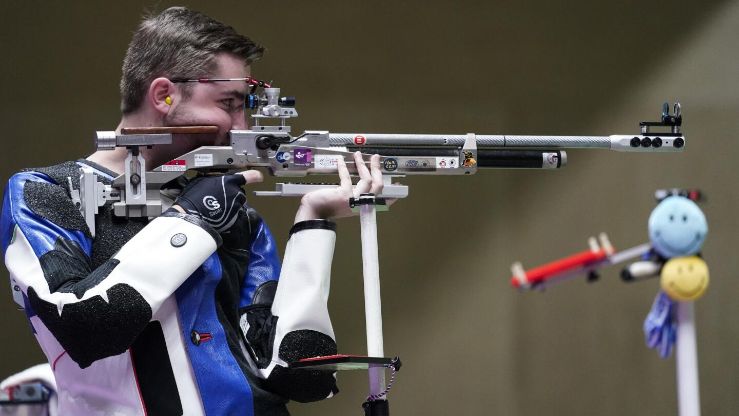 Olympic air rifles turning heads with futuristic looks AP News