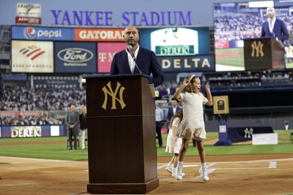Derek Jeter handles Yankees number retirement like a pro - Sports