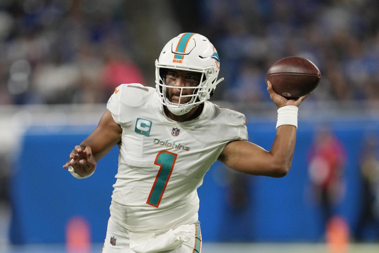 Tagovailoa aids Dolphins' turnaround in 31-27 win over Lions