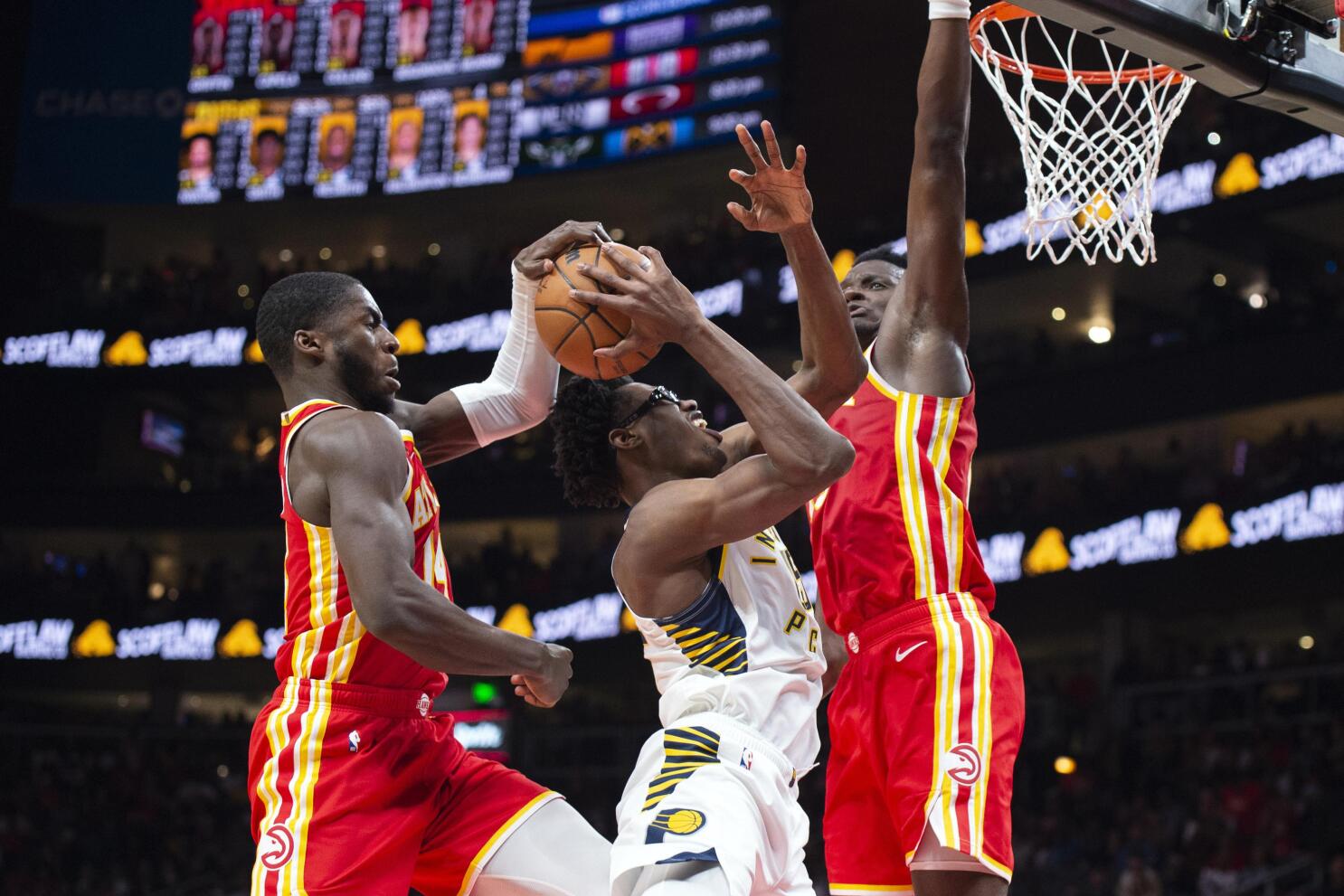 Hawks star Trae Young ejected after throwing ball at official vs. Pacers