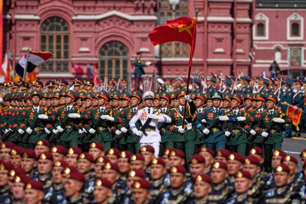 Vietnamese servicemen attend the Victory Day military parade in Moscow, Russia, Friday, May 9, 2025, during celebrations of the 80th anniversary of the Soviet Union's victory over Nazi Germany during the World War II. (AP Photo/Alexander Zemlianichenko)