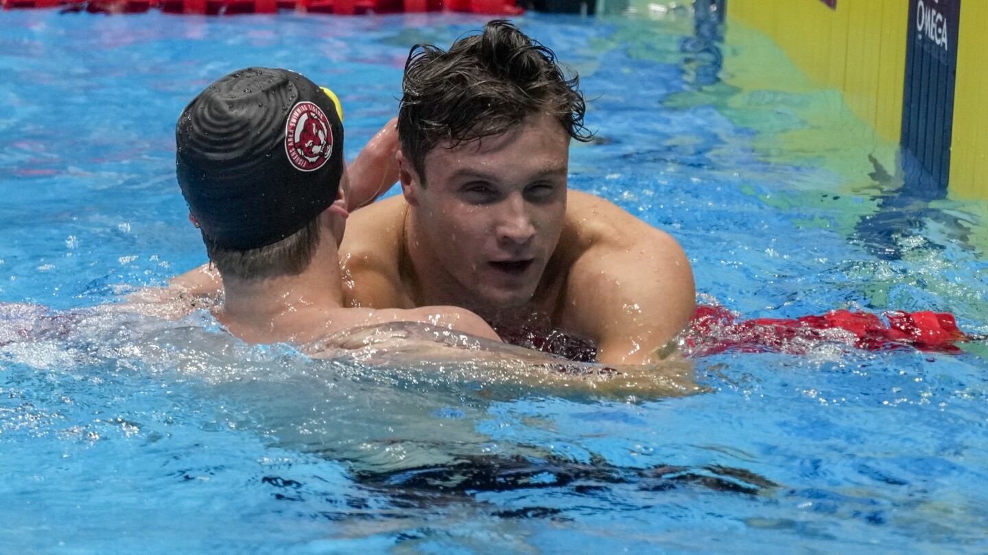 Люк Уитлок сбъдва олимпийската си мечта, като се обединява с Боби Финке в отбора на САЩ по плуване на разстояние