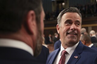 Central Intelligence Agency Director John Ratcliffe arrives before President Donald Trump addresses a joint session of Congress at the Capitol in Washington, Tuesday, March 4, 2025. (Win McNamee/Pool Photo via AP)