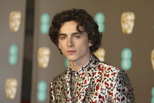 
              Actor Actor Timothee Chalamet poses for photographers upon arrival at the BAFTA awards in London, Sunday, Feb. 10, 2019. (Photo by Vianney Le Caer/Invision/AP)
            