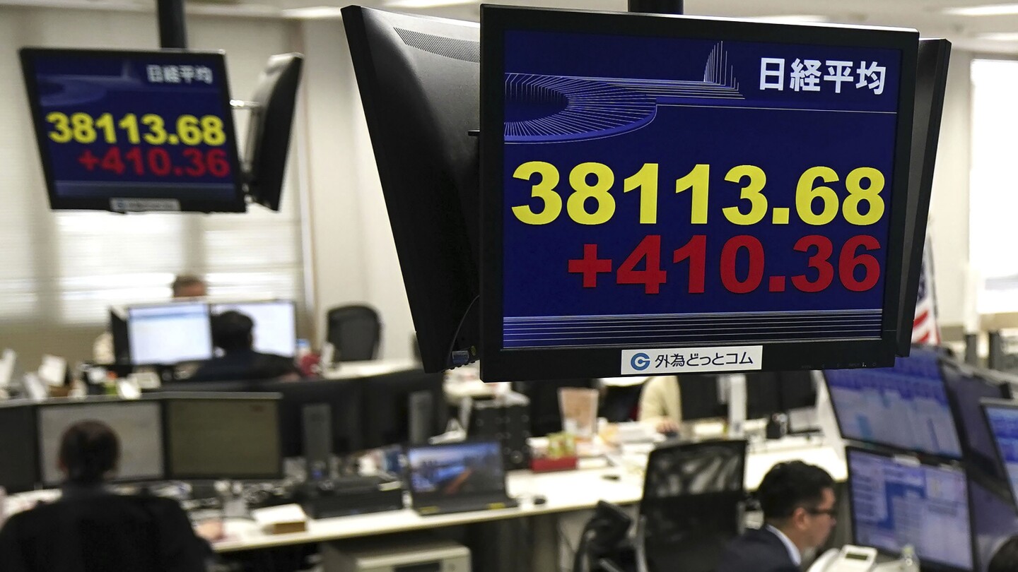 Stock market today: Asian shares track Wall Street’s rebound