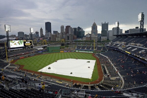 Reds-Pirates rained out. The game will be made up as part of a