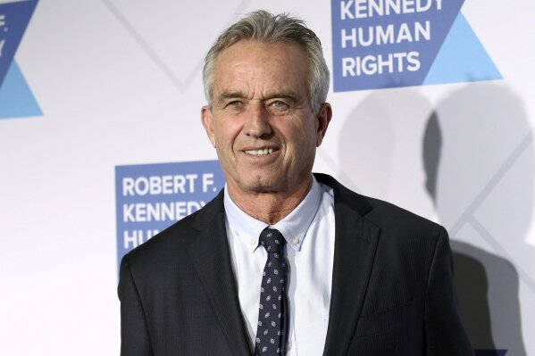 FILE - In this Dec. 12, 2019 file photo, Robert F. Kennedy, Jr. attends the 2019 Robert F. Kennedy Human Rights Ripple of Hope Awards at the New York Hilton Midtown in New York.  Instagram has banned Robert F. Kennedy Jr. for repeatedly sharing misinformation about vaccine safety and COVID-19, Thursday, Feb. 11, 2021.  Kennedy, the son of Robert F. Kennedy, is a leading source of debunked claims about the safety of vaccines and has amassed a huge following on social media. Kennedy remains on Instagram's owner, Facebook, despite that platform's moves to restrict vaccine misinformation.  (Photo by Greg Allen/Invision/AP, File)