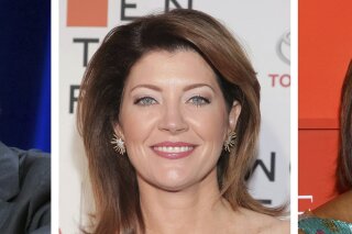 This combination of 2015, 2018 and 2019 photos shows CBS's John Dickerson, Norah O'Donnell and Gayle King, right. CBS News is replacing its evening anchor and revamping its morning show lineup as it seeks to boost ratings. The network announced Monday, May 6, 2019, on "CBS This Morning" co-host Norah O'Donnell will replace Jeff Glor as anchor of the "CBS Evening News" this summer. Gayle King will remain co-host of "CBS This Morning." John Dickerson, who hopscotched from political director to "Face the Nation" moderator in 2015 to "CBS This Morning" as Rose's replacement in January 2018, will become a correspondent for "60 Minutes." (Photo by Richard Shotwell, Brent N. Clarke, Charles Sykes/Invision/AP, File)
