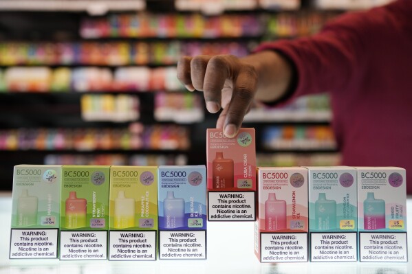 Thousands of unauthorized vapes are pouring into the US despite the FDA  crackdown on fruity flavors | AP News