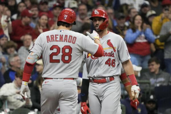 Nolan Arenado hits go-ahead home in Cardinals home opener vs. Brewers to  keep St. Louis' win streak alive 