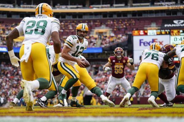 Aaron Rodgers, Packers lose to Commanders, drop 3rd in a row
