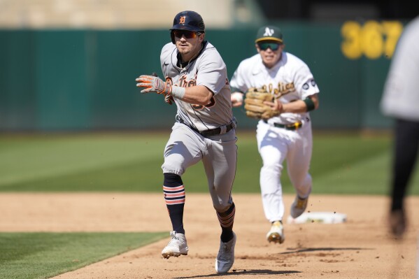 Detroit Tigers' Zach McKinstry crushing ball, thanks to 2 All-Stars