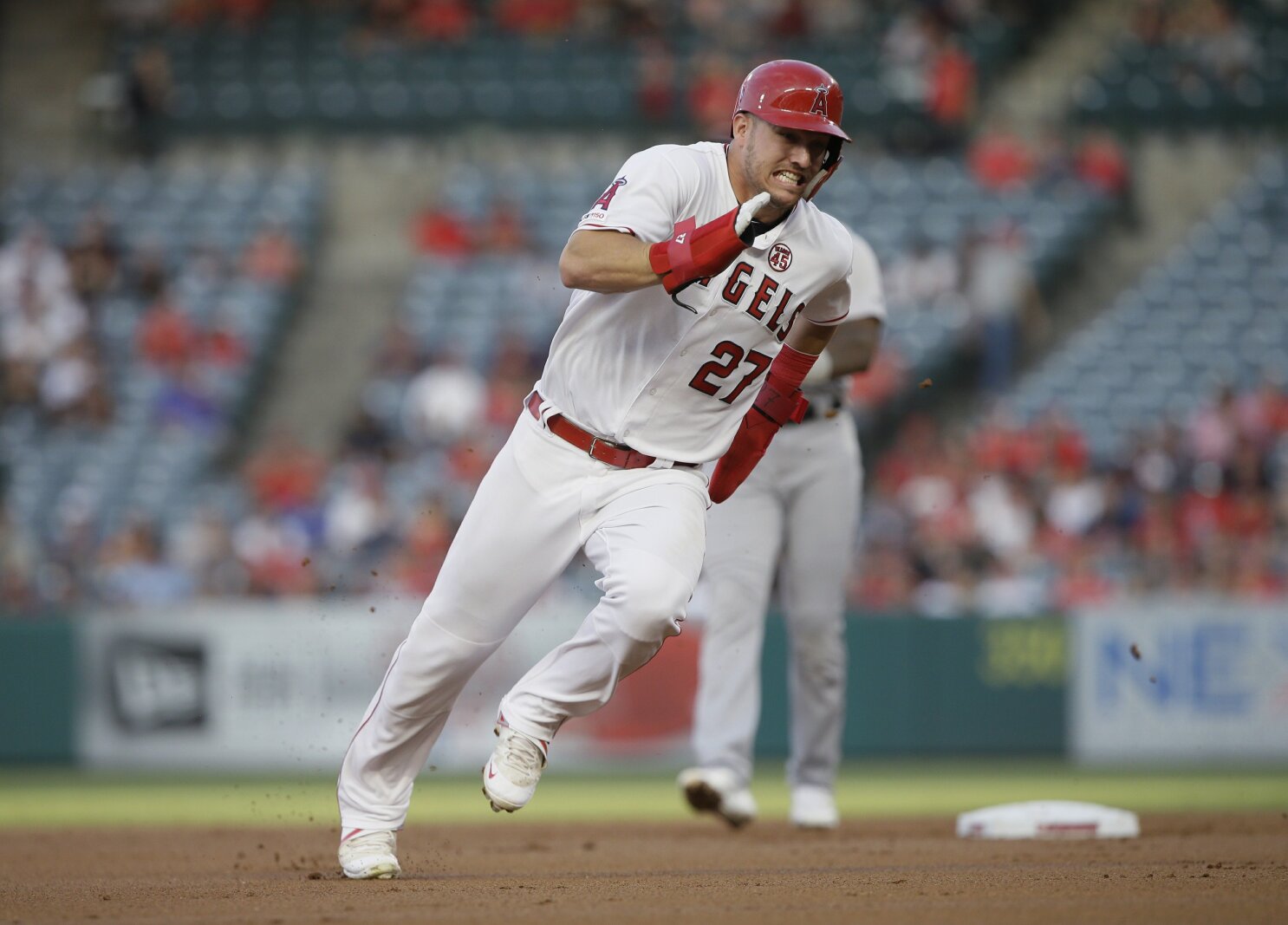 Los Angeles Angels' Mike Trout scores three runs in rehab finale