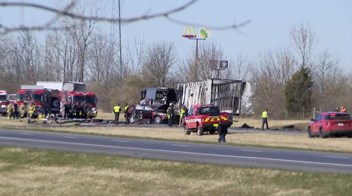 Truck driver found guilty on lesser charges in bus crash that killed 6 on school trip