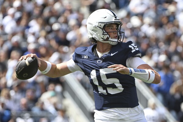 Drew Allar throws for 2 TDs and runs for another as No. 8 Penn State holds  off Bowling Green 34-27 | AP News