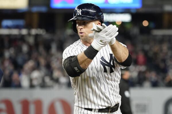 Yankees' Brett Gardner nearly breaks his face during dugout