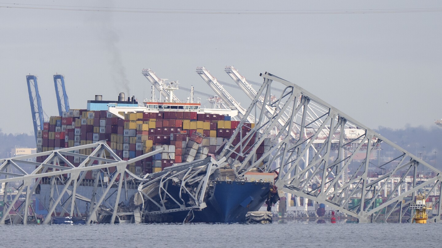 Francis Scott Key: Baltimore bridge collapses after container ship hits