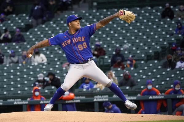 New York Mets' Taijuan Walker delivers a pitch during the first