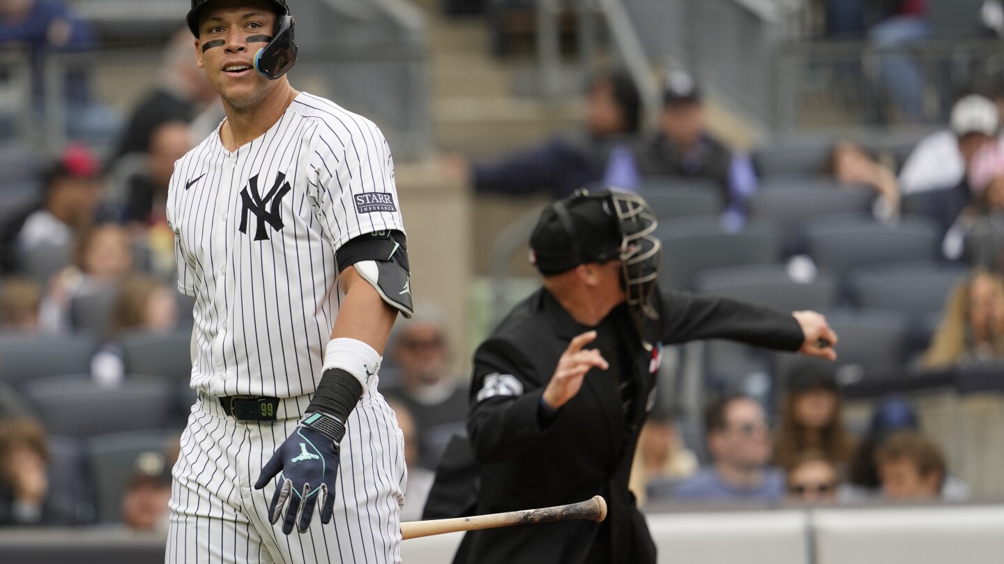 Yankees-Schläger Aaron Judge scheidet zum ersten Mal in seiner Karriere aus