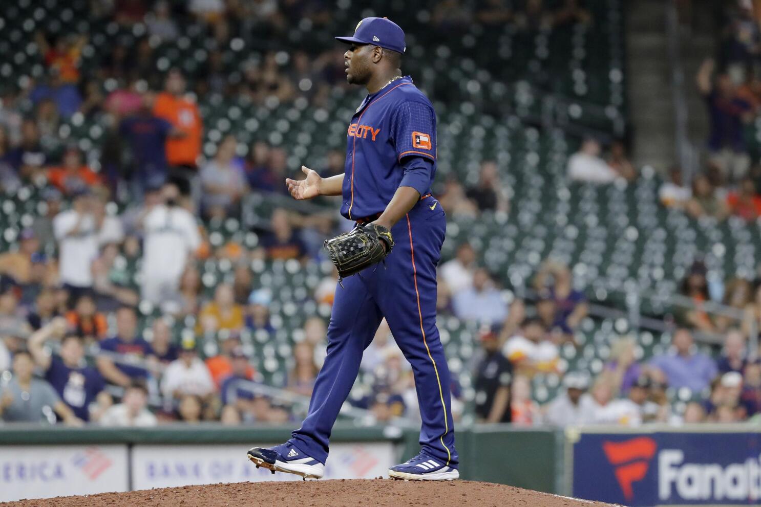 Astros' Hector Neris, Dusty Baker suspended after scuffle vs. Mariners