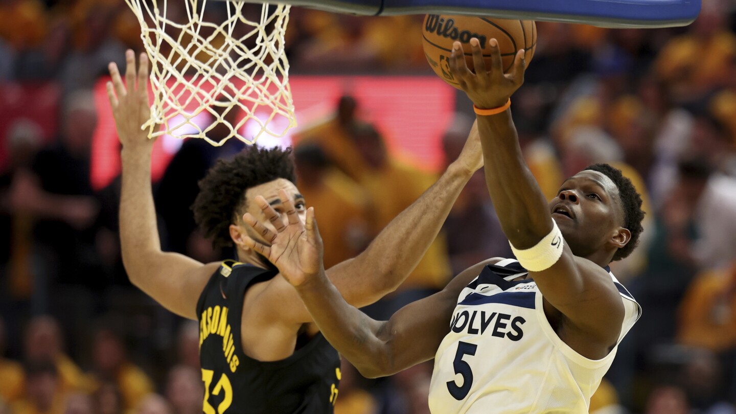 Edwards, Randle lead the way again as Timberwolves beat Warriors 117-110 for 3-1 playoff series lead