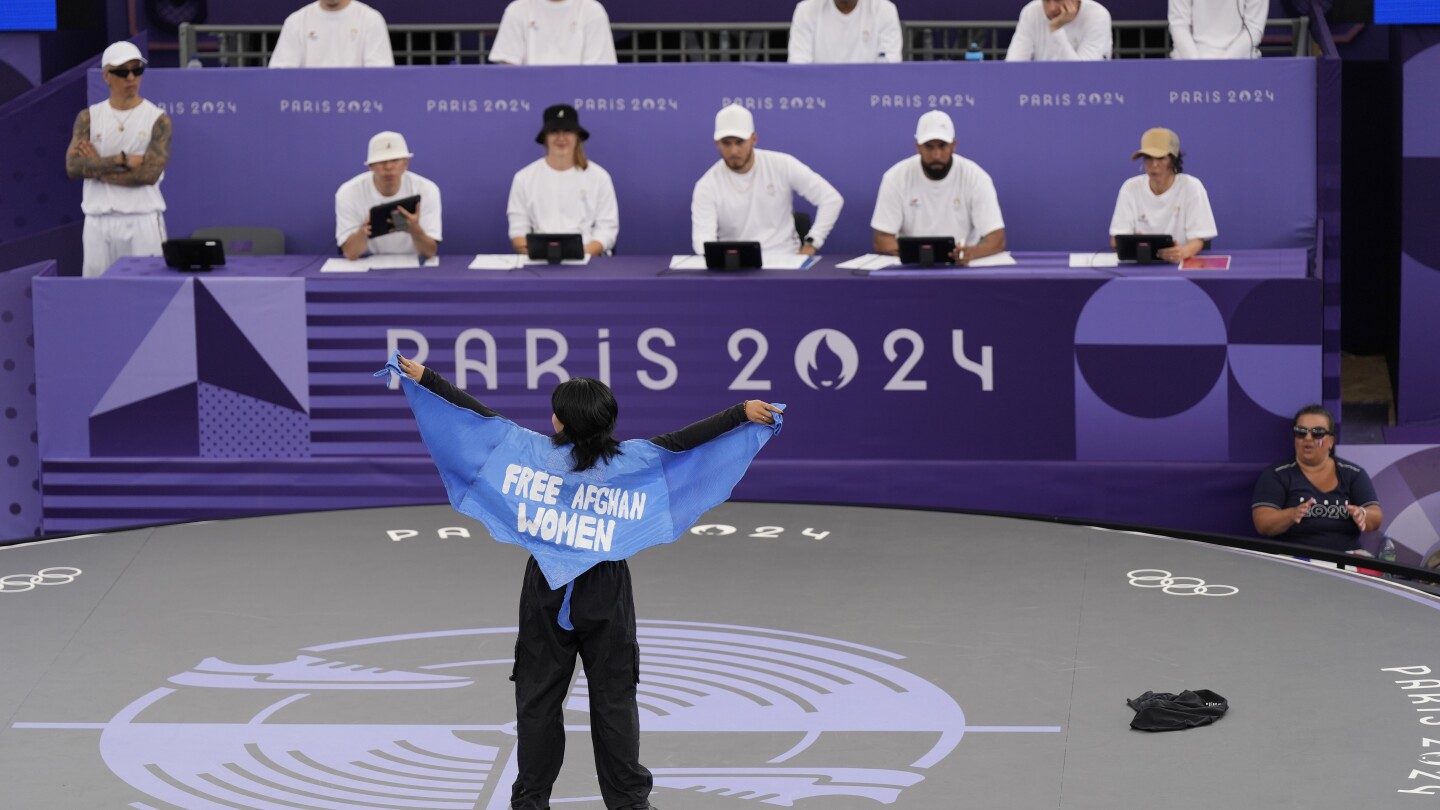 Paris Olympics: Afghan refugee disqualified over ‘liberation of Afghan women’ cloak