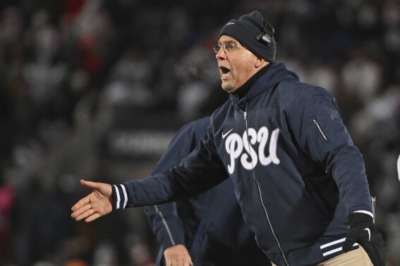 Penn State coach James Franklin looks to fill the empty trophy case in Happy Valley