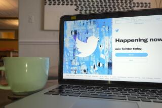 The login/sign up screen for a Twitter account is seen on a laptop computer Tuesday, April 27, 2021, in Orlando, Fla.  Twitter is rolling out a subscription service, starting in Canada and Australia, that offers perks like an undo button for subscribers. (AP Photo/John Raoux)