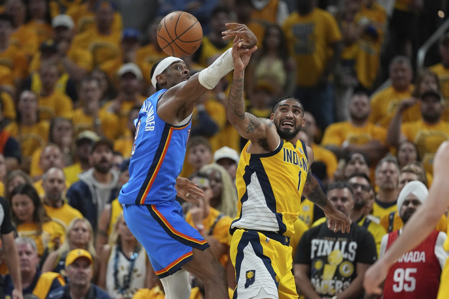 Gilgeous-Alexander scores 35, Thunder rally past Pacers 111-104 to tie NBA Finals at 2 games apiece