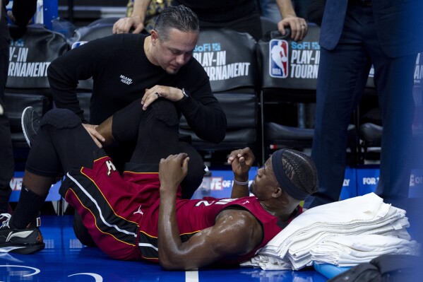 Jimmy Butler has sprained MCL, will be sidelined several weeks | AP News