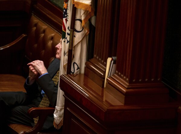 FILE - In this May 31, 2019, file photo, House Speaker Michael Madigan, D-Chicago, listens to debate on the House floor at the State Capitol, in Springfield, Ill. ComEd has agreed to pay $200 million to resolve a federal criminal investigation into a long-running bribery scheme that implicates Illinois House Speaker Michael Madigan, the U.S. Attorney's office announced Friday July 17, 2020. (Justin L. Fowler/The State Journal-Register via AP, File)