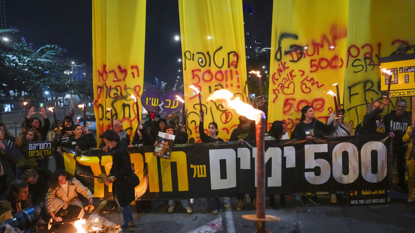 Middle East latest: Israelis and Palestinians mark 500 days of war in Gaza with more uncertainty