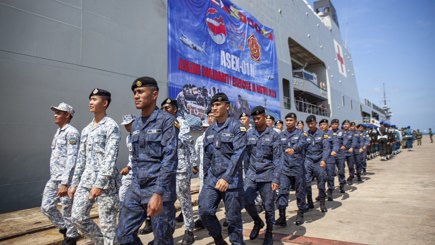 Southeast Asian countries hold first joint naval exercises near disputed South China Sea