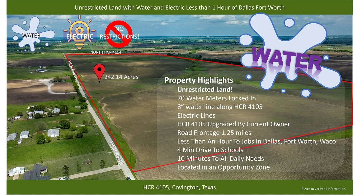 Massive 242-Acre Land Sale Unveiled Near Dallas-Fort Worth
