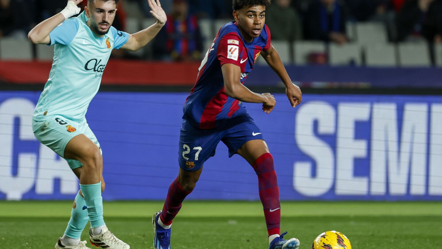 Тийнейджърът Ямал вкара гол за Барселона, за да победи Майорка в Ла Лига