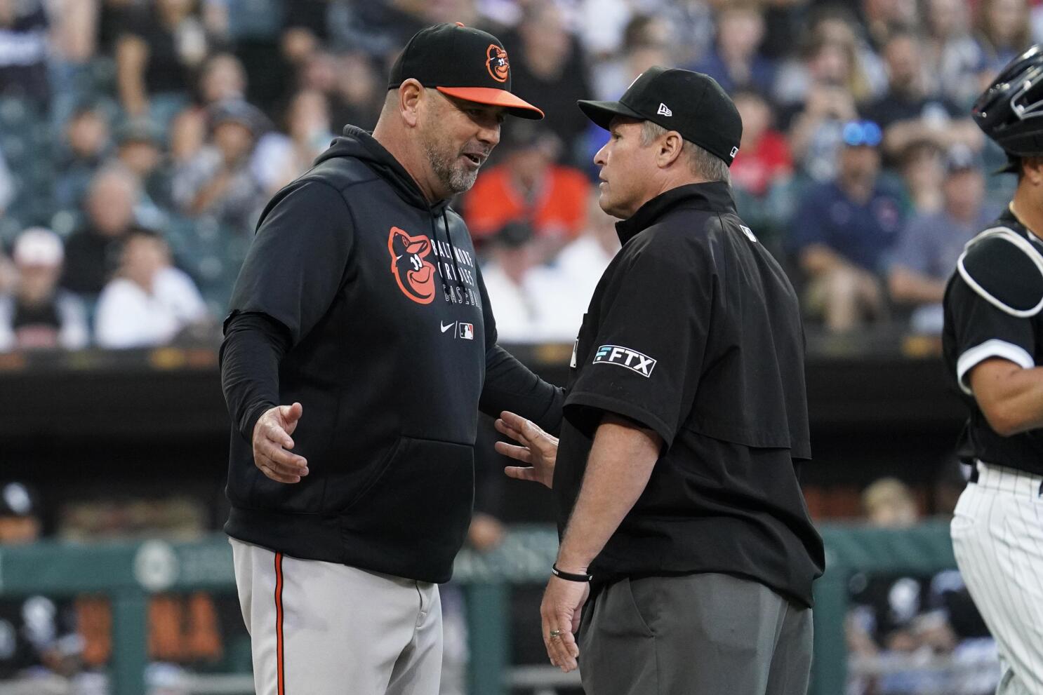 Jorge Mateo hit by pitch causes White Sox Orioles benches to clear