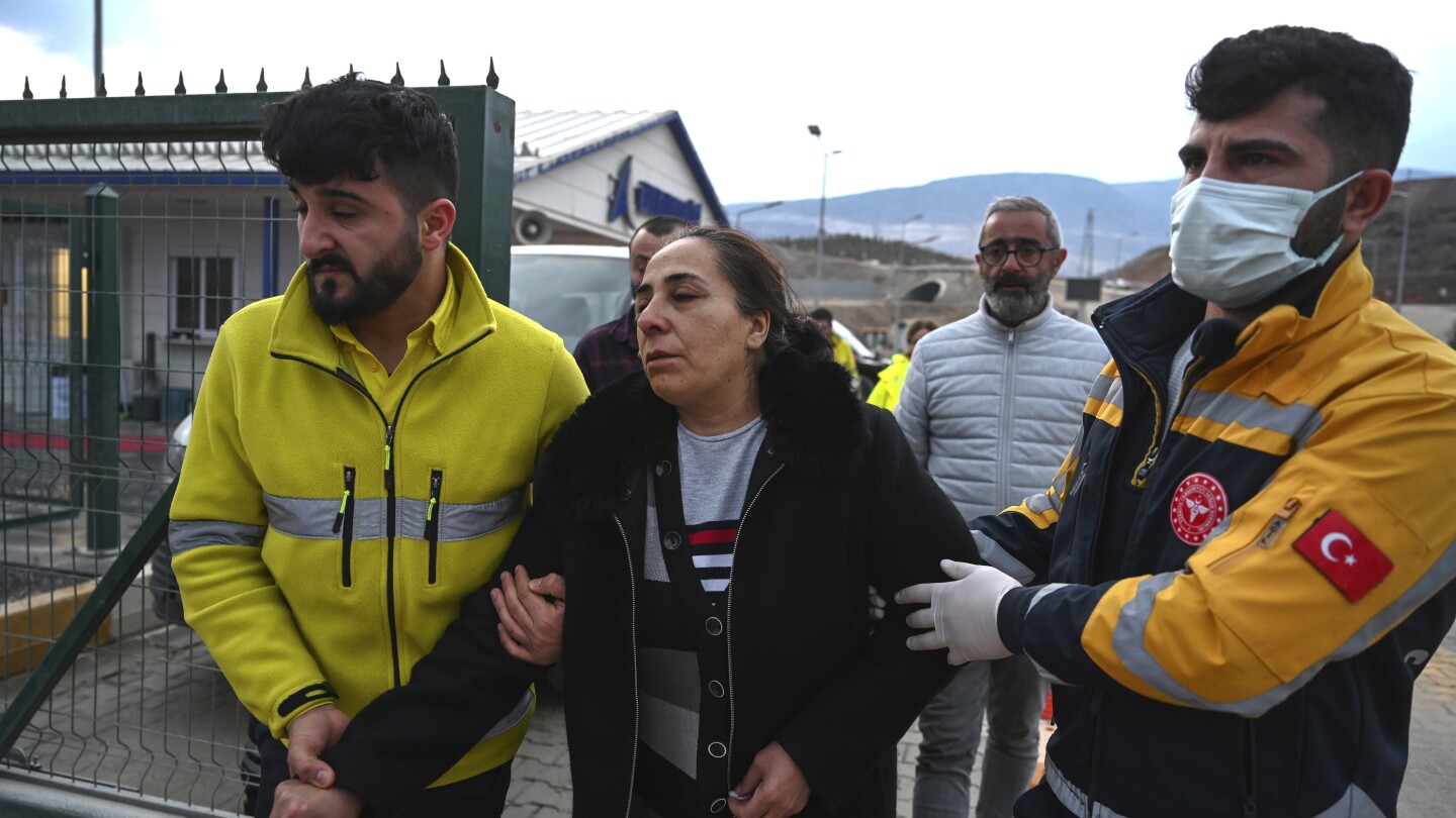 Turkey detains 4 as part of a probe into a gold mine landslide that left at least 9 missing