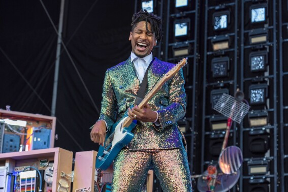 Jon Batiste performs during the Bonnaroo Music & Arts Festival, June 15, 2024, in Manchester, Tenn. (Photo by Amy Harris/Invision/AP, File)